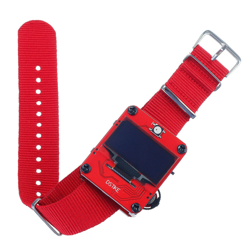 () Deauther Wristband /Deauther Watch Nodemcu Esp8266 Programmable Wifi Development Board Red/Black 8727971240182