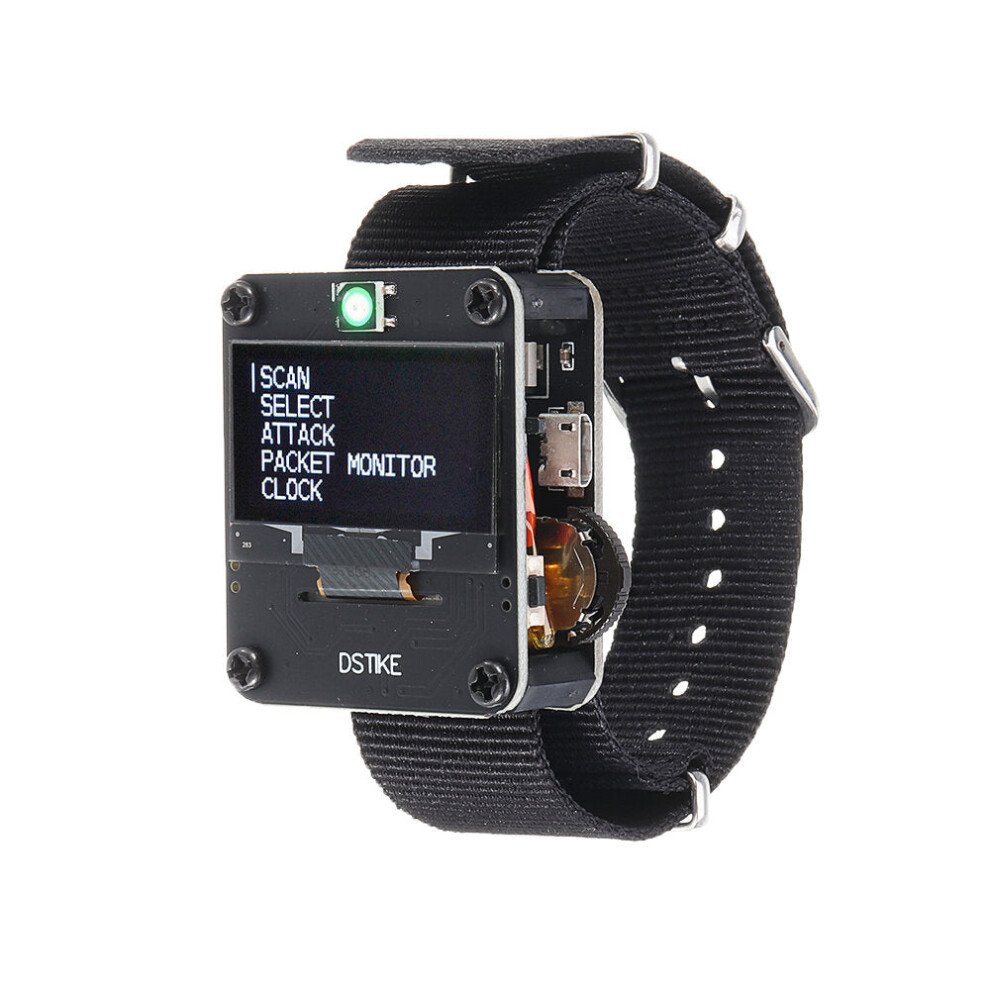 () Red/ Deauther Wristband /Deauther Watch Nodemcu Esp8266 Programmable Wifi Development Board Black/Red 8727971240199