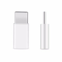 (White) USB 3.1 Type-C to Micro USB Female Adapter for Tablet Cell Phone