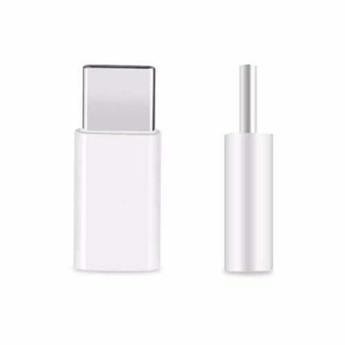 (White) USB 3.1 Type-C to Micro USB Female Adapter for Tablet Cell Phone