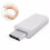 (White) USB 3.1 Type-C to Micro USB Female Adapter for Tablet Cell Phone 5