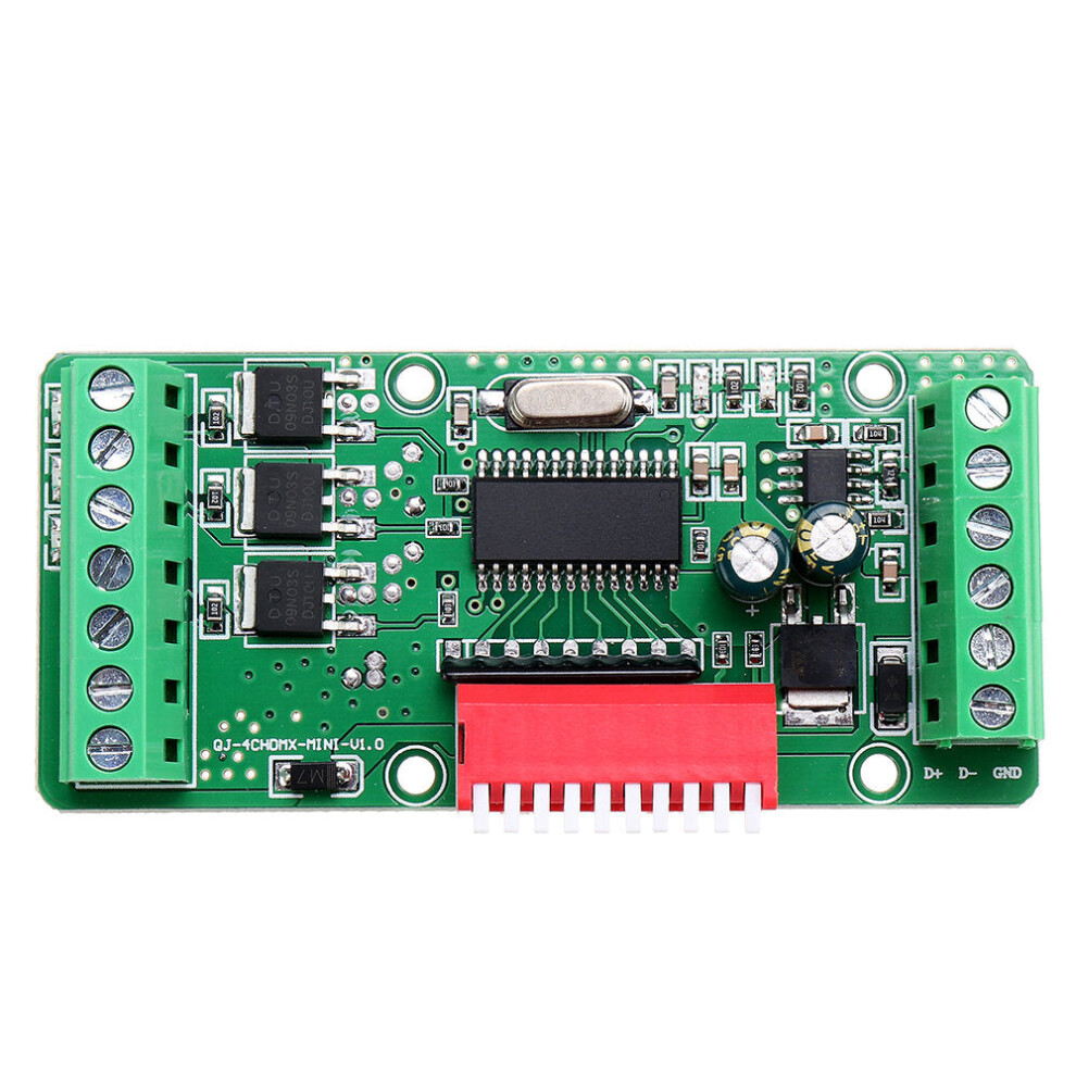 (3CH) Mini 3 or 4 Channel LED DMX512 Decoder Board with Pull Code Constant Control Light Strip for Stage or LED Advertising Signboards