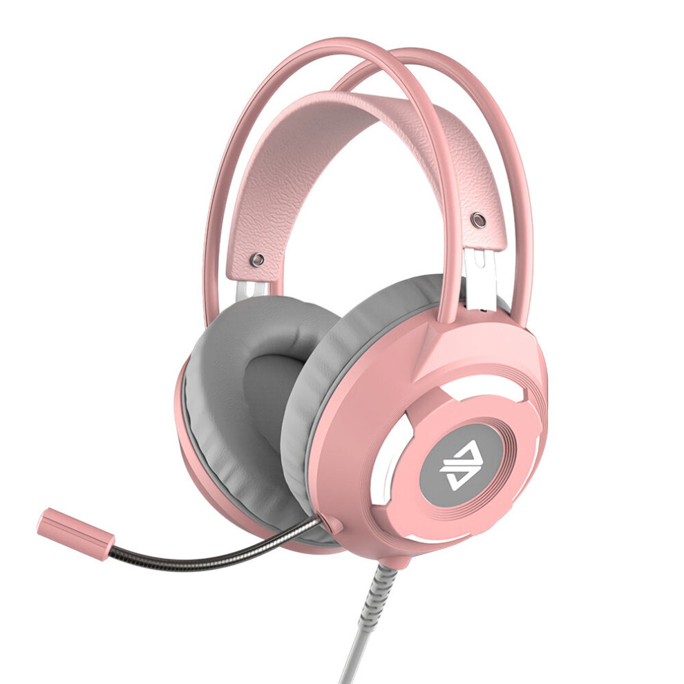 (Pink) Game Headset 7.1mm + USB interface Bass Gaming Stereo Headphones Earphone with Microphone for Computer PC for PS4 Gamer-image-OPC-PFZRM82-NEW