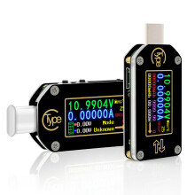 (TC66C) Type-C PD Trigger USB Voltage Ammeter Capacity Meter 2 Way Measurement Charger Battery APP PC USB Tester