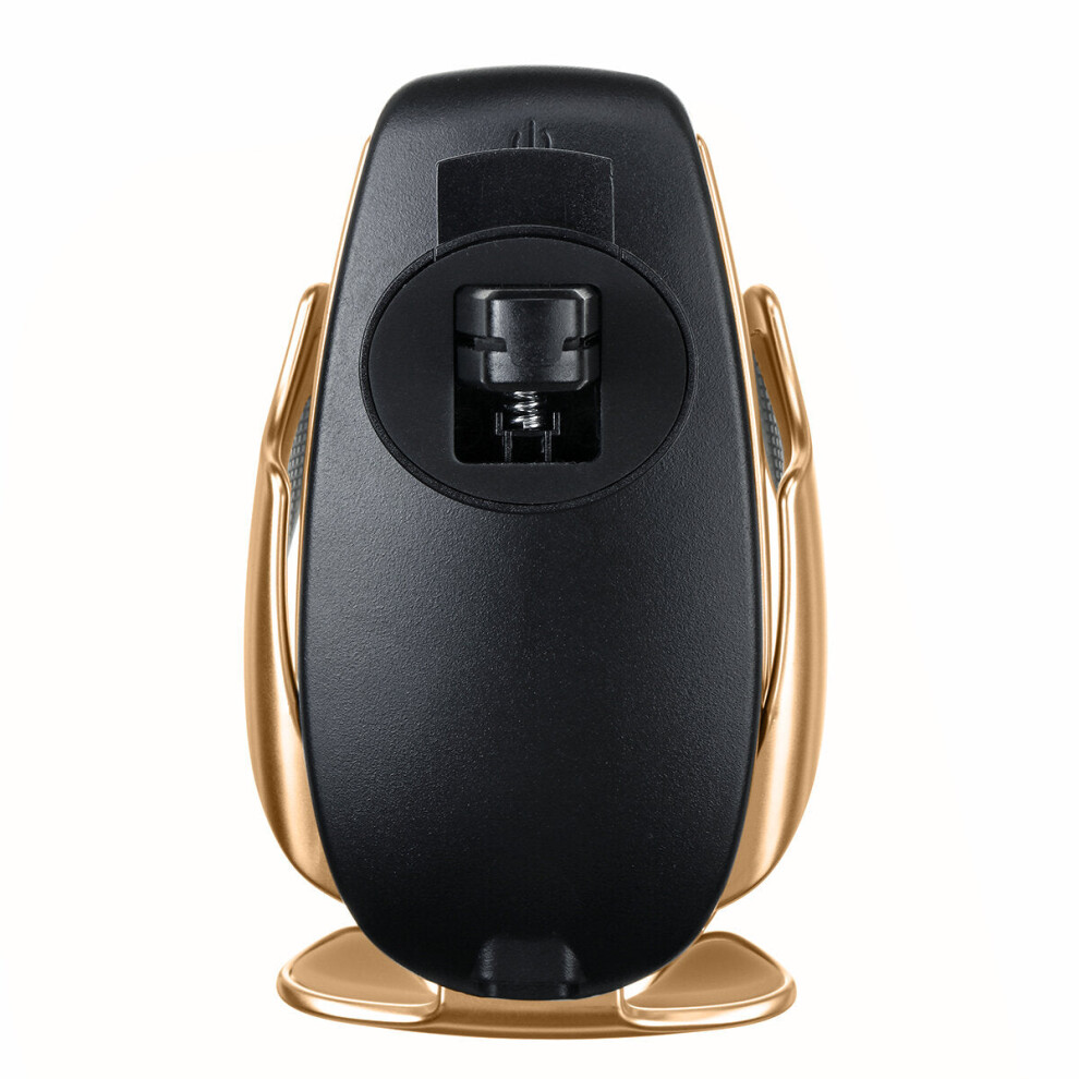(Gold) 15/10W Qi Wireless Charger Car Fast Charging Pad Mat Dock Holder For iphone Samsung