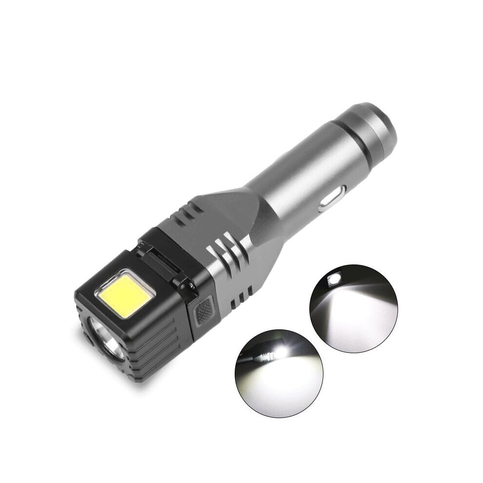 Quick Charge 3.0 Car Charger & USB Rechargeable EDC LED Flashlight XPG LED+COB 300LM Mini Torch Camping Light