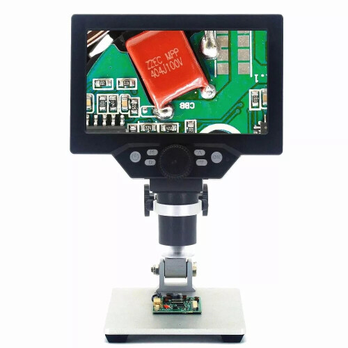 Digital Microscope 12MP 7 Inch Large Color Screen Large Base LCD Display 1-1200X Continuous Amplification Magnifier 2