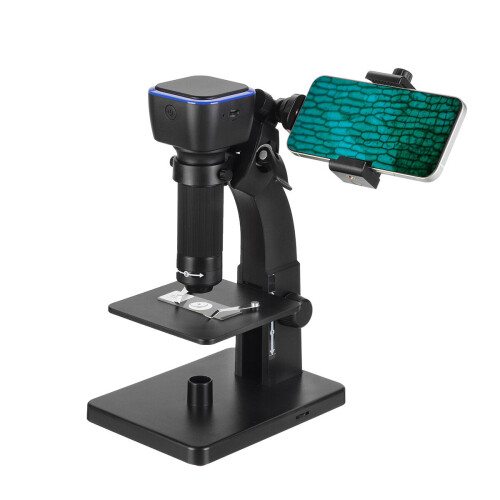 (Without Bracket) HD 2000X WIFI Digital Microscope Dual Lens USB Microbiological Observation Industrial Welding Video Magnifier 2