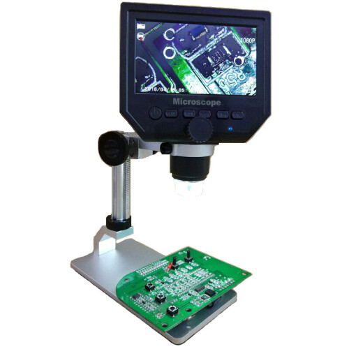 G600 Digital 1-600X 3.6MP 4.3inch HD LCD Display Microscope Continuous Magnifier Upgrade Version 2