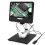8.5 Inch 5X-1200X Digital Microscope Adjustable 1280*800 LCD Display Microscope 1080P Scope Soldering Tool with Two Fill Lights 1