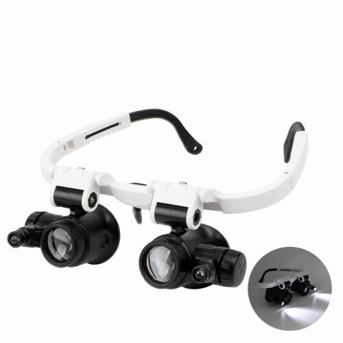 8X/15X/23X Mini Foldable Magnifier With LED Light Stand Optical Instruments 2