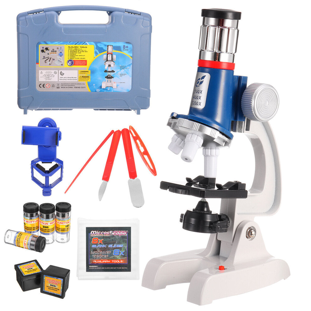 Greenzech 1200X 400X 100X Magnification Kids Microscope Children Science Educational Toy