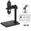 (Black) 1600X 8LED 2MP USB Digital Microscope Borescope Magnifier Camera +Stand Holder 11
