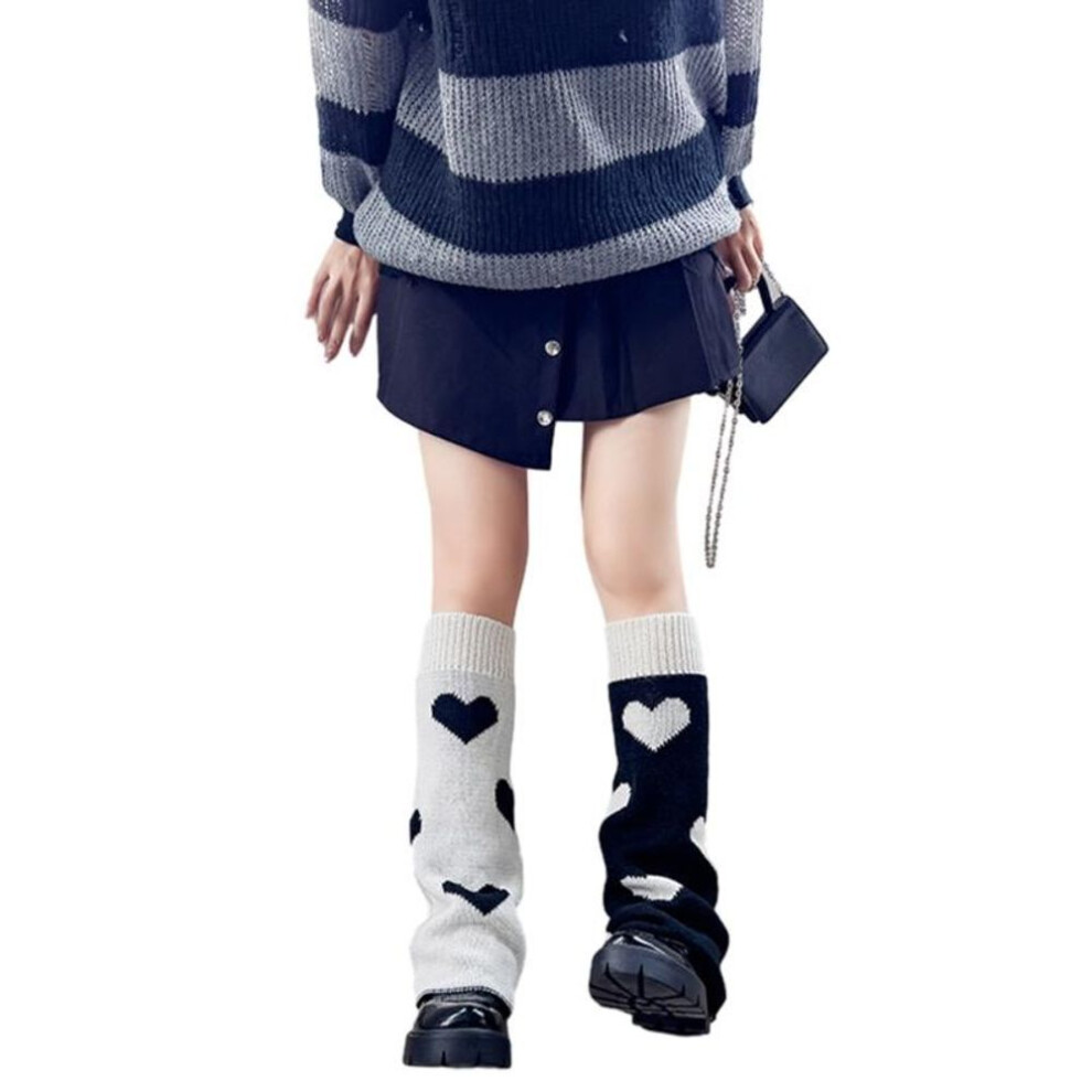 (1) Flared Leg Warmers For Women Girls Japanese Style Lolitas Foot Cover Socks Gothic Harajuku Leg Cover Middle Tube Socks