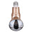 (Golden, white) 3.6mm Wireless Mirror Bulb Security Camera DVR WIFI LED Light IP Camera Motion Detection 13