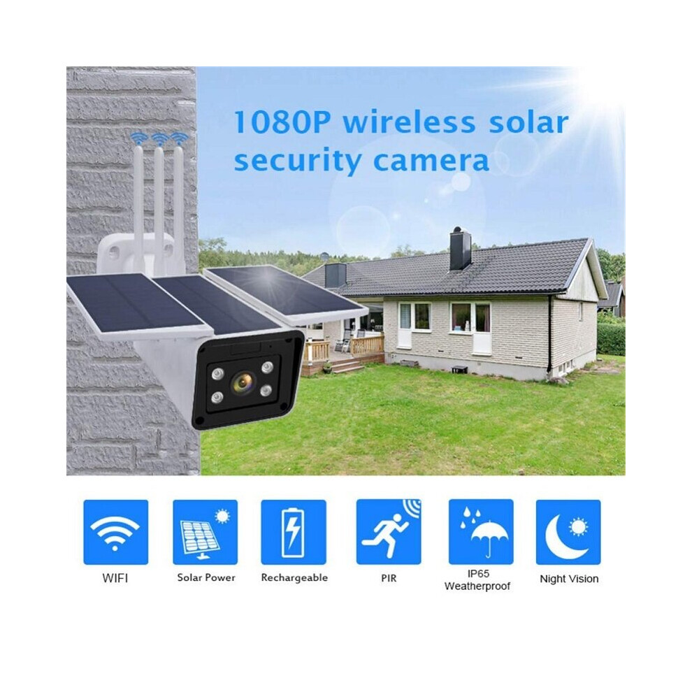 WiFi Solar Powered Camera APP Camera Smart Life Camera IP66 Waterproof Outdoor Remote Control