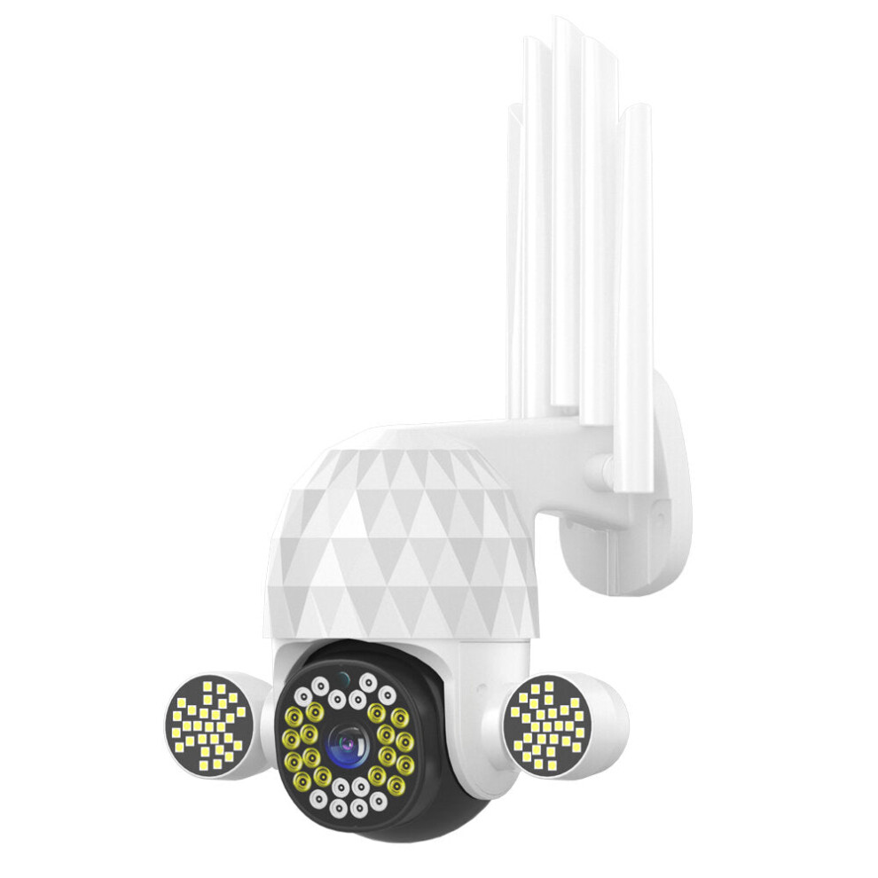 (White) 3Mp Hd Ptz Security Wifi Ip Camera Night Vision H.265 Ip66 Waterproof 360 Panoramic Motion Detections 5 X Zoom Camera 8727971642917