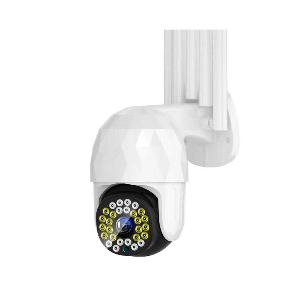 (White) 28LED 5X Zoom HD 3MP IP Security Camera Outdoor PTZ Night Vision Wifi IP66 Waterproof Two Way Audio Motion Detecting