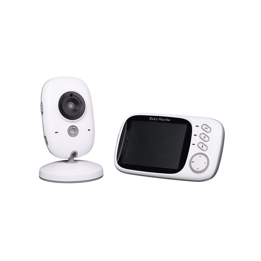 Wireless Video Baby Monitor 3.2 inch Baby Nanny Security Camera Night Vision Temperature Sleeping Monitor - EU Plug