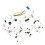 5Pcs Infrared Electronic Alarm Kit Electronic DIY Learning Kit 7