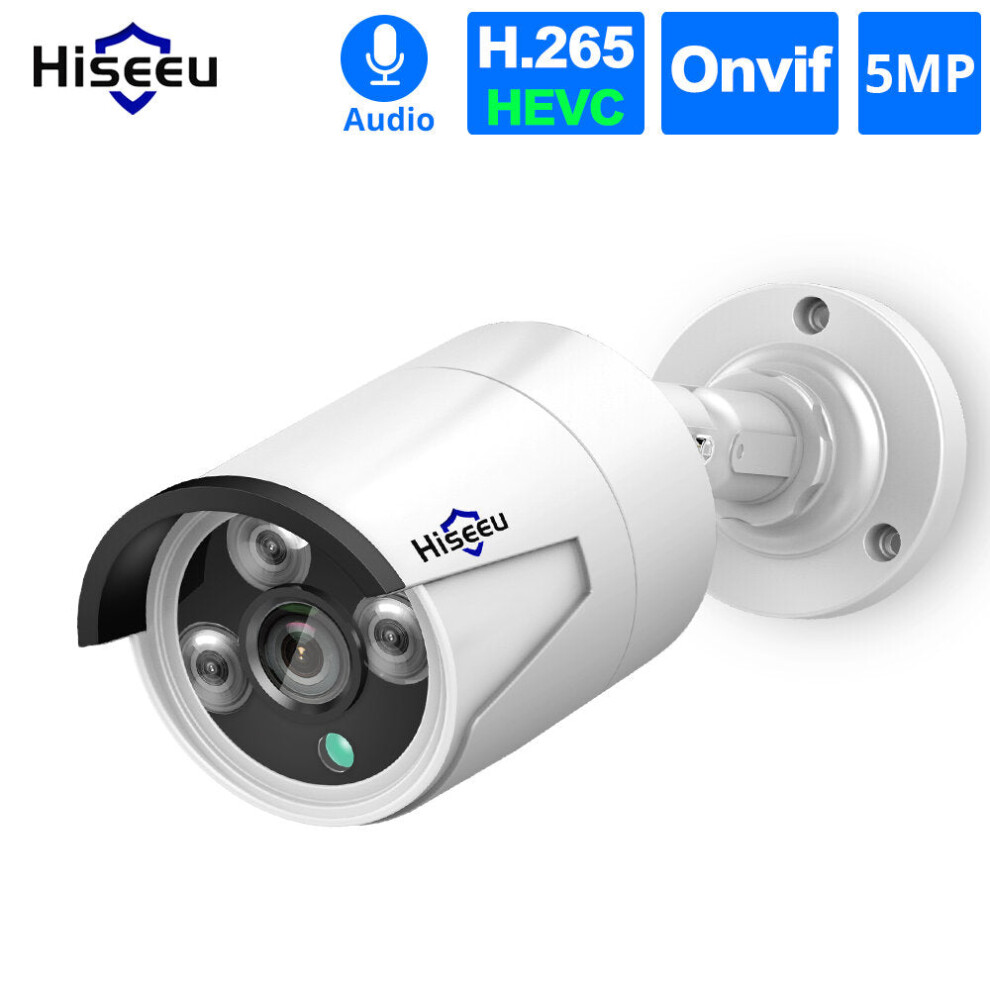 Hb615 H.265 5Mp Security Ip Camera Poe Onvif Outdoor Waterproof Ip66 Cctv P2p Video Camera 8727971642474