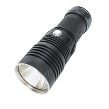 Strong Light Flashlight With 26800 Battery & 26980 Expansion Tube, Type-C Rechargeable LED Torch Super Bright Long Range LED Searchlight