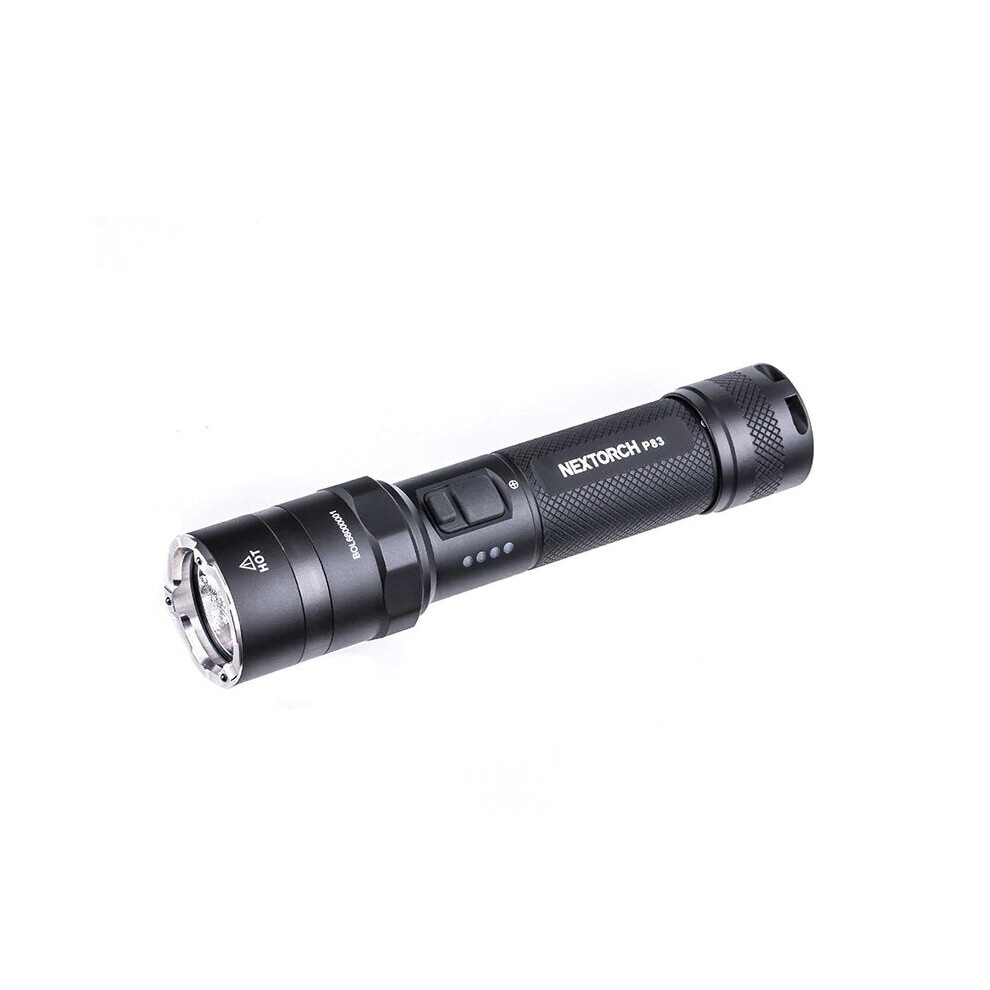 Multi-light Source One-step Strobe Tactical Flashlight 1300lm 280m High Output 18650 Type-C USB Rechargeable LED Torch