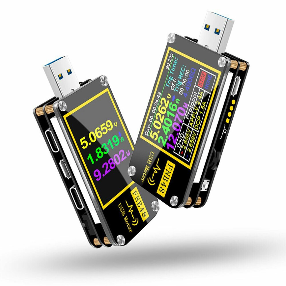 Trigger Voltmeter Amperemeter Stroom En Voltmeter Usb Tester Qc4 + Pd3.0 2.0 Pps Snel Opladen Protocol Capaciteit Test 8727971205402
