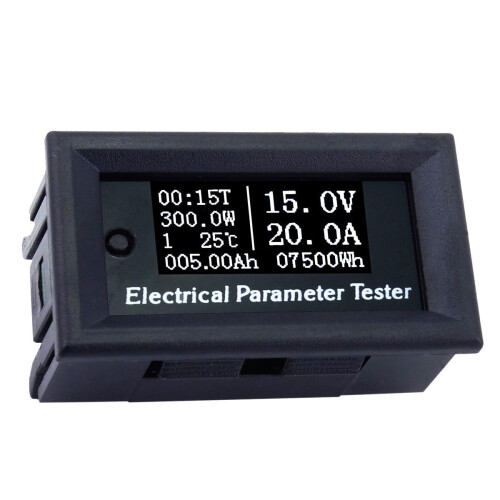 (100A) 100V 50A/100A 7in1 OLED Multifunction Tester Voltage Current Time Capacity Volt Meter Ammeter 2