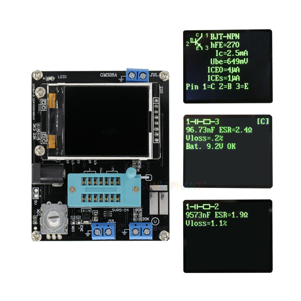 Transistor Tester Lcr Diode Capacitance Esr Voltage Frequency Meter Pwm Diy Kit With Case 8727971205907