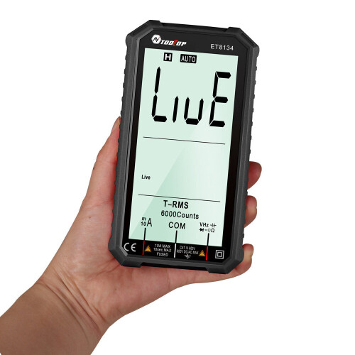 4.7 inch Large LCD Screen Smart True RMS Digital Multimeter Automatic + Manual Measure Resistance Diode Capacitance Temperature Frequency Test 2