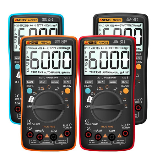(Black) Digital Bluetooth True RMS Multimeter 6000 Counts Professional Auto Multimetro AC/DC Current Voltage Tester 2
