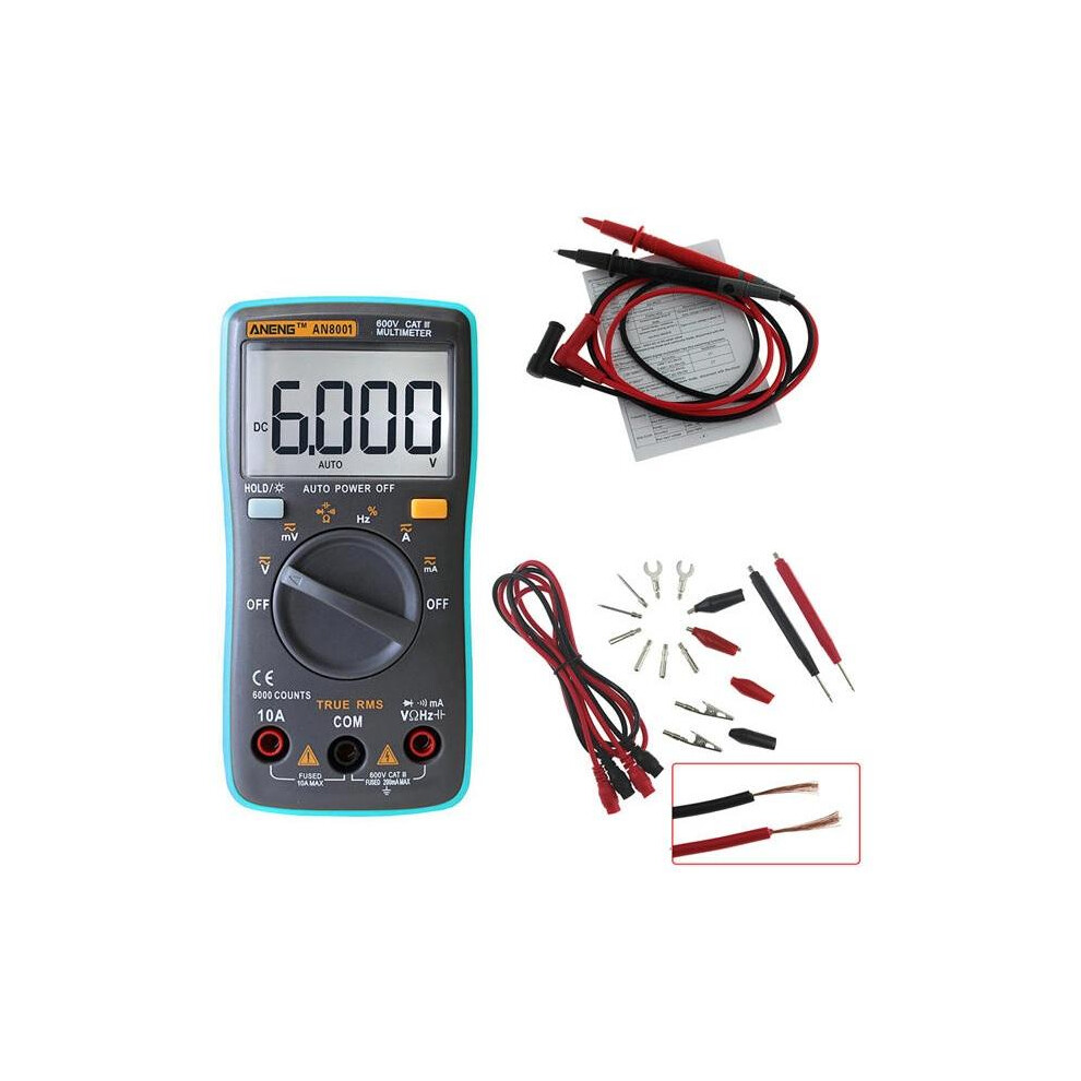 Professional True Rms Digital Multimeter 6000 Counts Backlight Ac/Dc 8727971254882