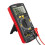 (Red) Ultra-thin Split LCD Digital Multimeter Tester with Stowable Test Pen Auto Voltmeter Resistance Tester Tool 4
