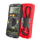 (Red) Ultra-thin Split LCD Digital Multimeter Tester with Stowable Test Pen Auto Voltmeter Resistance Tester Tool 2