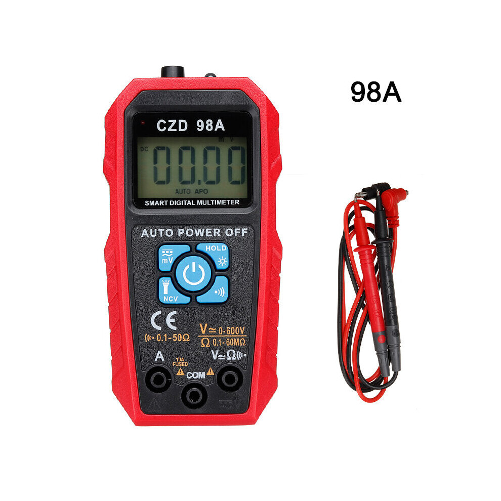 (98A) 98A/C True RMS Electric Digital LCD Current AC DC Voltage Multimeter Capacitance Meter