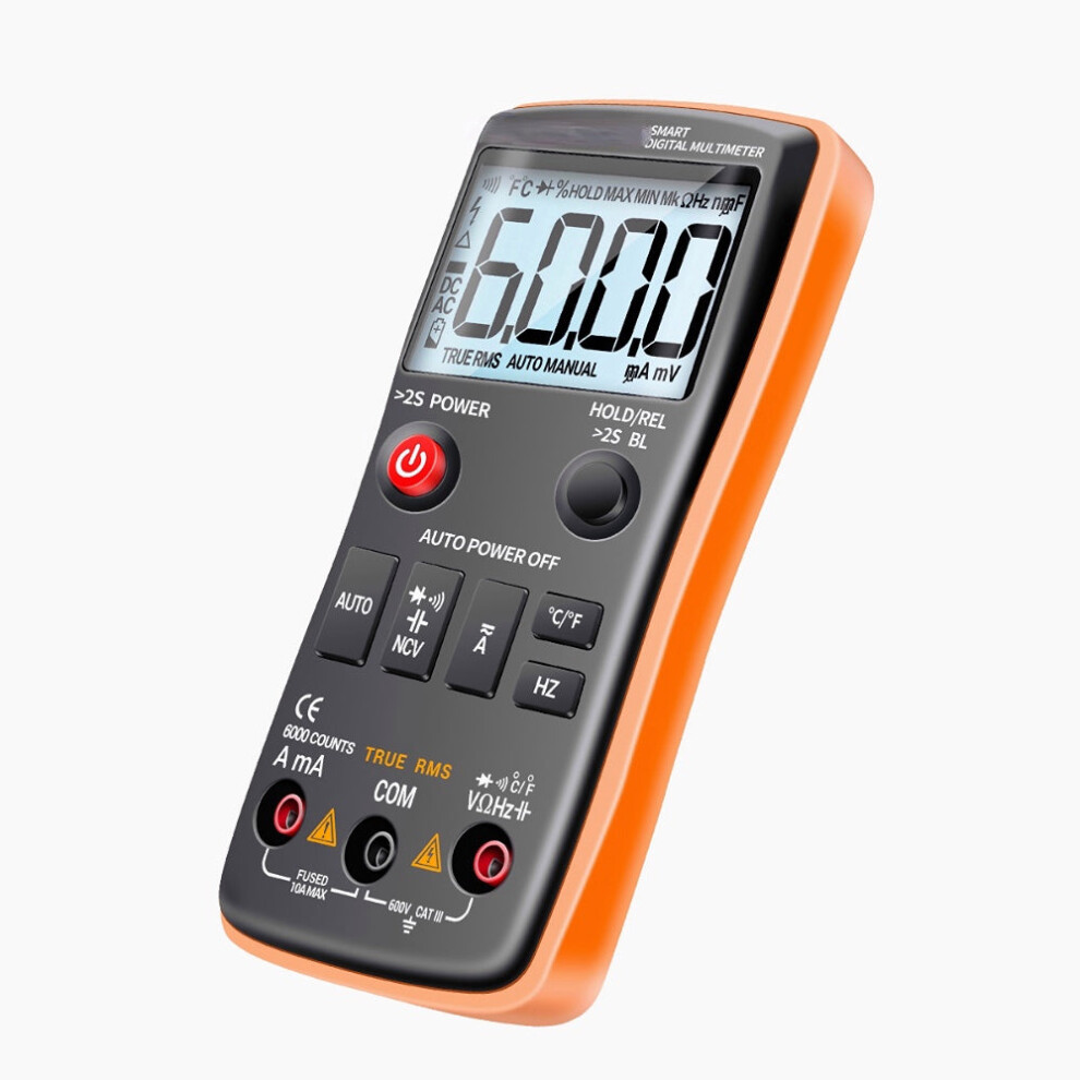 (Orange) Lcd Handheld Digital Multimeter 8727971612446