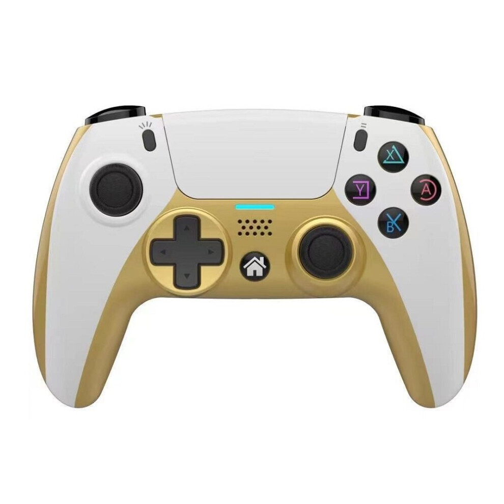 (white gold) Six-axis Somatosensory Gyroscope Wireless Game Controller For Elite Slim Pro Console Dual Vibration Gamepad Programmable Back Button Supp