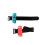 (Red Blue) 2PCS Switch Dancing Wristband Bracelet Strap for Nintendo Switch JoyCon Game Controller 6