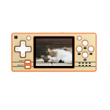 (Yellow, 64GB) 16G 32G 64G 5000 Games Retro Handheld Game Console for PS1 NES SFC MD 2.4 inch IPS Display Linux System Game Player