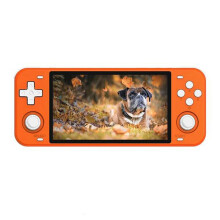 (Orange) 64G 10000+ Games Console Wifi bluetooth 5.0 Inch IPS HD Screen Video Retro Handheld Game Player PS1 N64 CP3 NES 4200mAh Battery