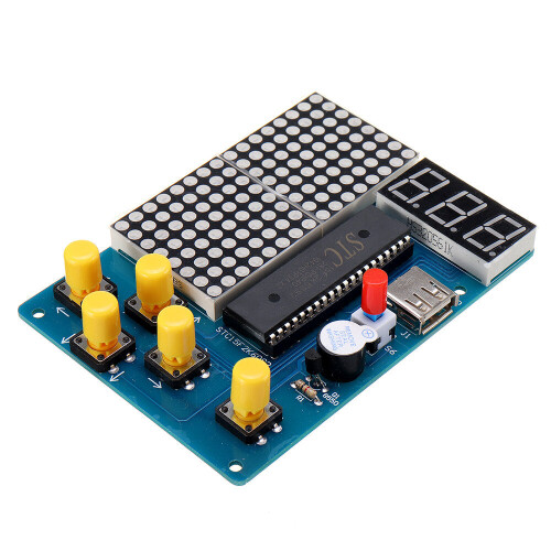 51 Single Chip Microcomputer Computer Game Machine Tetris/Snake/Racing/Aircraft Assembled 2