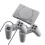 (EU Plug) Game Console Mini 8-bit 620 Classical Games Retro Mini Video Game Player with Gamepad Game Controller 2