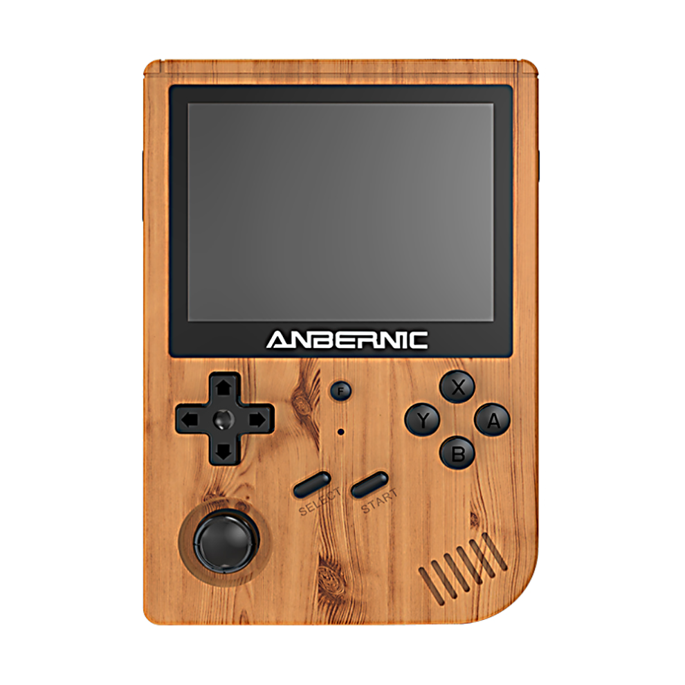 (Wood Color) 48Gb 5000 Games Handheld Game Console For Psp Ps1 Nds N64 Md Pce Rk3326 Open Source Wifi Vibration Retro Video Game Player 3.5 Inch Grain 8727971610619