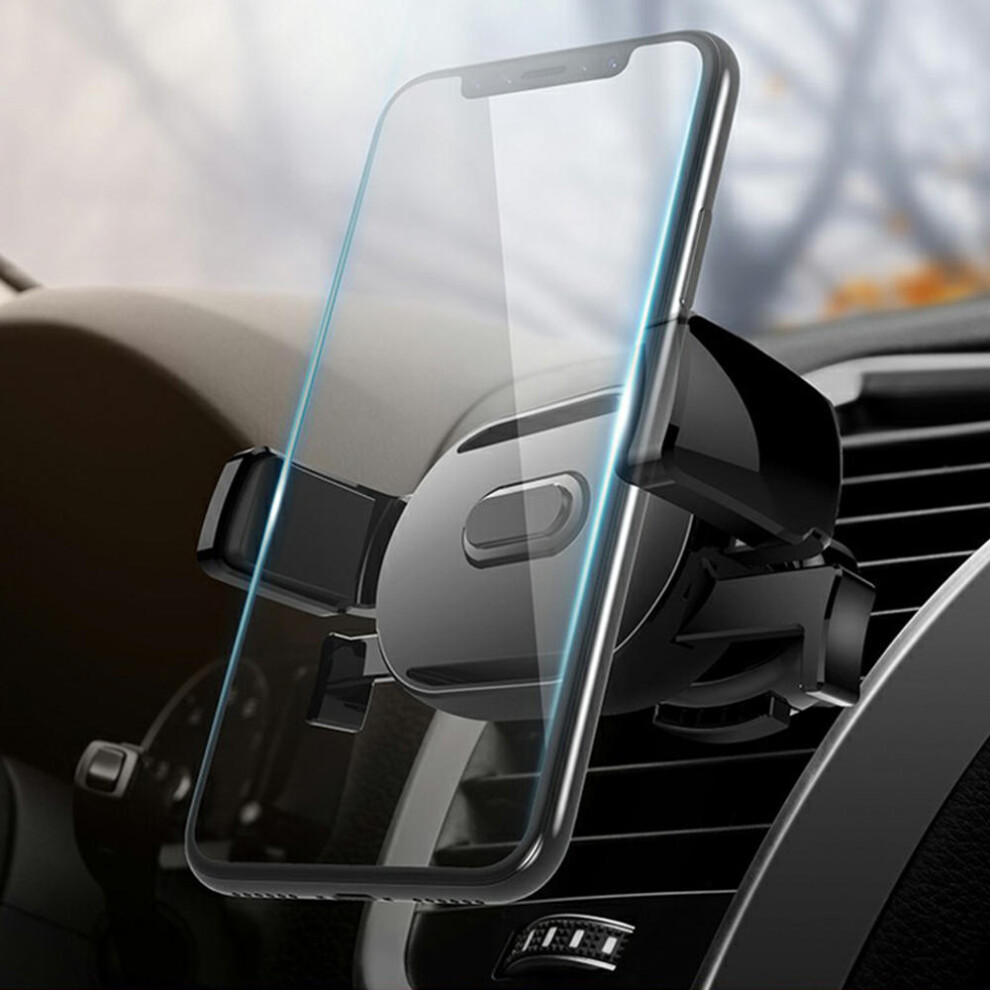 Auto Lock Car Air Vent Phone Holder Crab Touch Linkage Rotation Universal Mount Stand for Iphone X