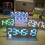 (White) DIY 6 Digit LED Large Screen Two-Color Digital Tube Desktop Clock Kit Touch Control 5