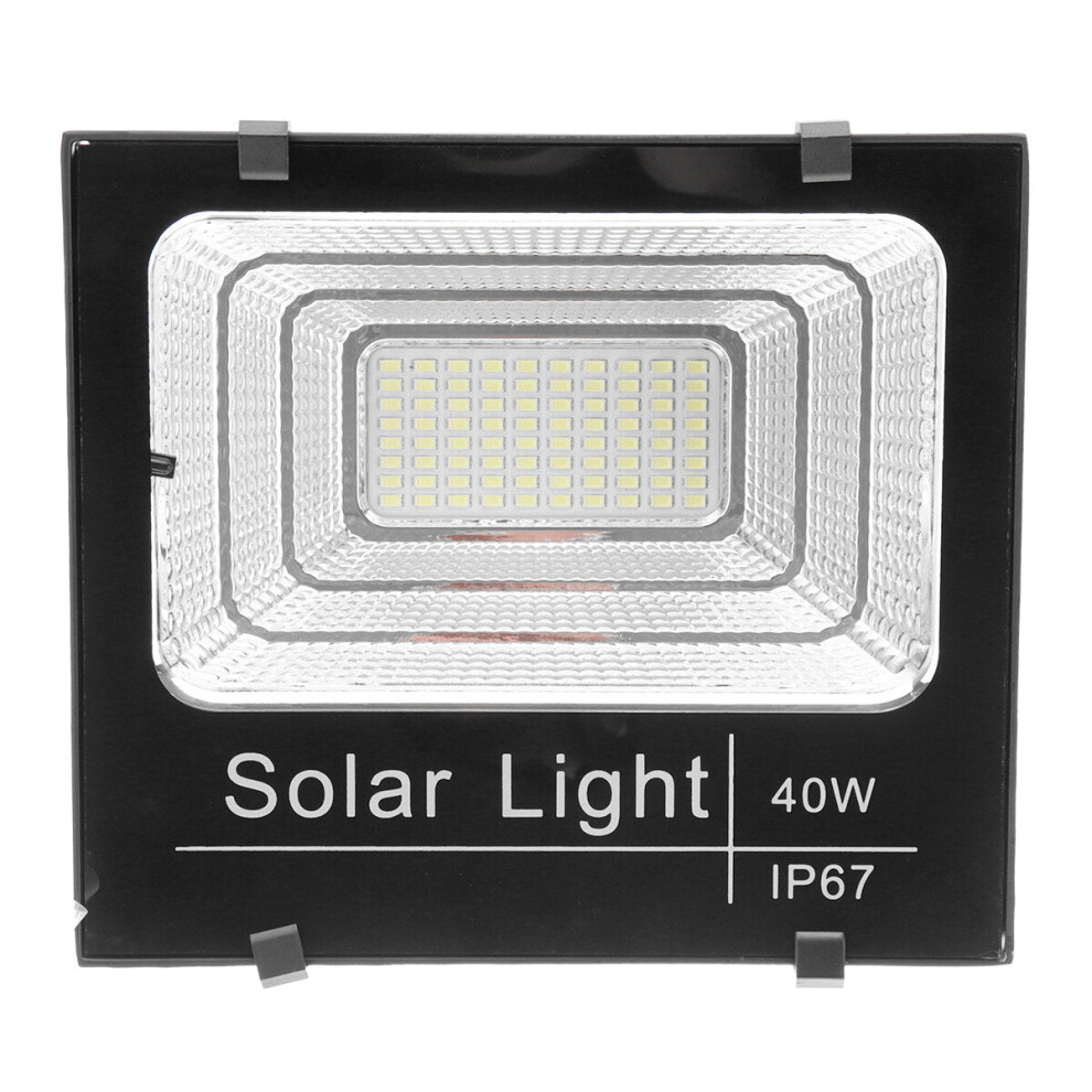 (60W) 25w/40w/60w Solar Flood Light Solar LED Spotlight W/ Manual/Remote Control Solar Panel IP67 Waterproof