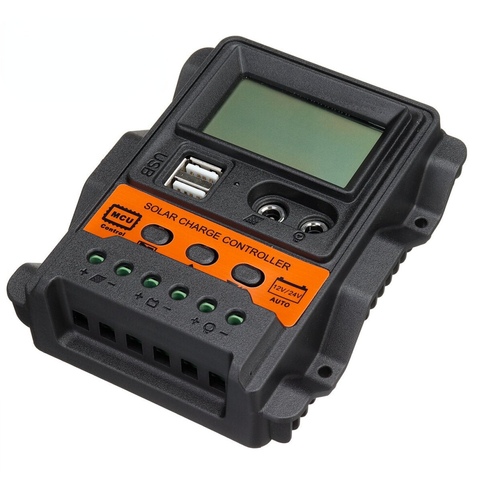 (10A) Lcd Display 12V/24V 10A/20A/30A Input Solar Charge Controller Auto Parameter Adjustable Mppt Solar Panel Regulator Purism 4250937717175