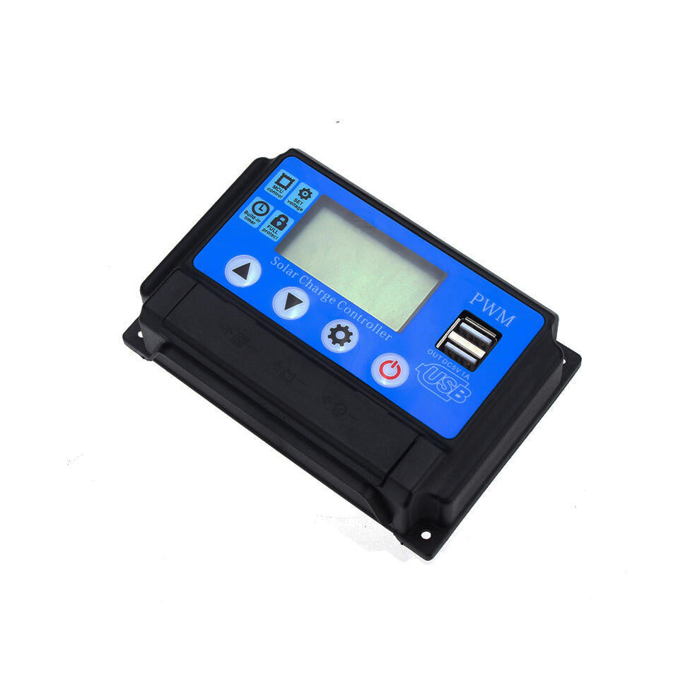 (30A) 12V/24V 10A/20A/30A/40A/50A Solar Charge Controller Pwm Battery Charging Big Lcd Display 8727971215180