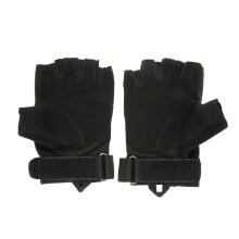 (Black, XL) Hard Knuckle Tactical Gloves Half Finger Sport Shooting Hunting Riding Motorcycle